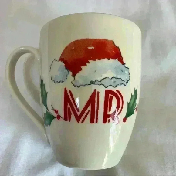 LENOX HOLIDAY MR SANTA CLAUS MUG Christmas Santa Excellent Coffee - Picture 1 of 4